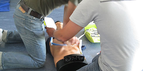 Basic Life Support ergänzt um die automatische externe Defibrillation AED