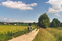 Landschaft am 100-km-Lauf von Biel: Jegenstorf