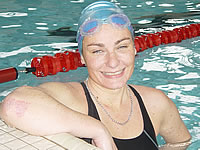 Schwimmerin Claudia Mathys