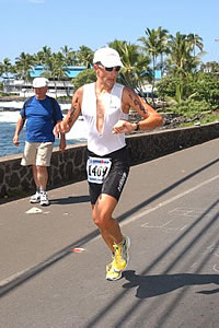 Serge Meyer am Ironman Hawaii 2005 auf der Laufstrecke