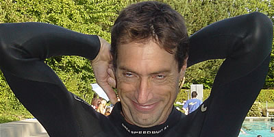 Matthias Tewordt als Team-Schwimmer am Inferno Triathlon 2008