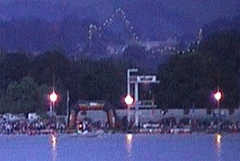 Inferno Triathlon 2008: Schwimmstart in Strandbad Thum